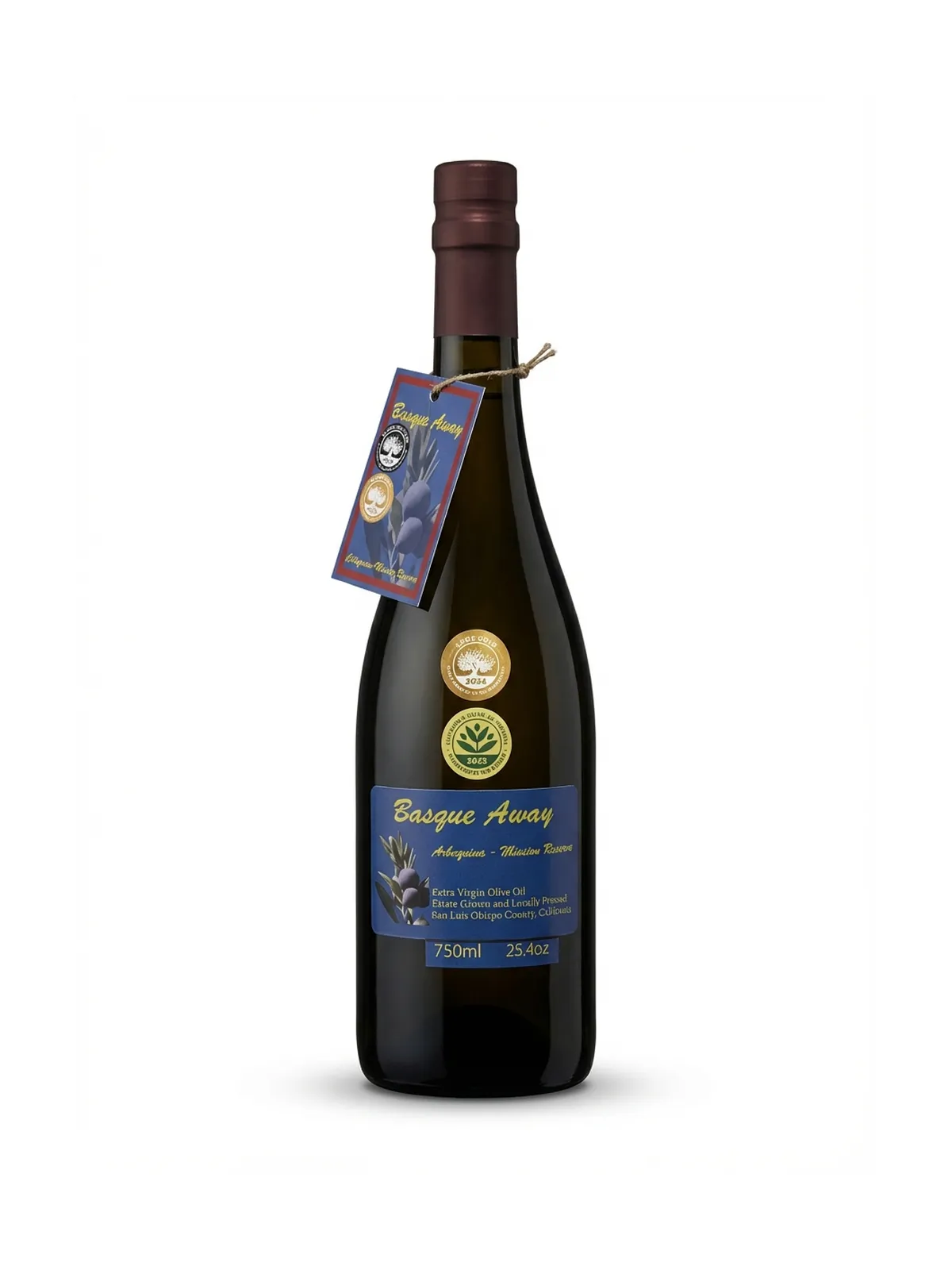 Basque Away Arbequina-Mission Reserve Blend Extra Virgin Olive Oil