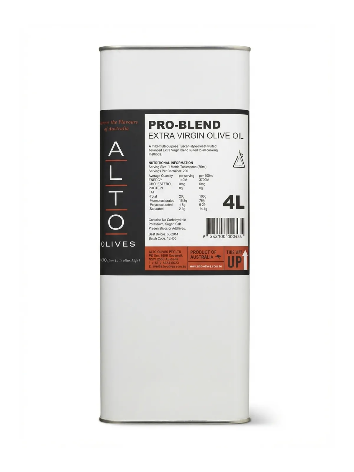 ALTO Pro-Blend Extra Virgin Olive Oil