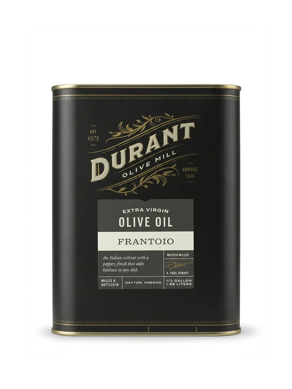 Durant Frantoio Extra Virgin Olive Oil