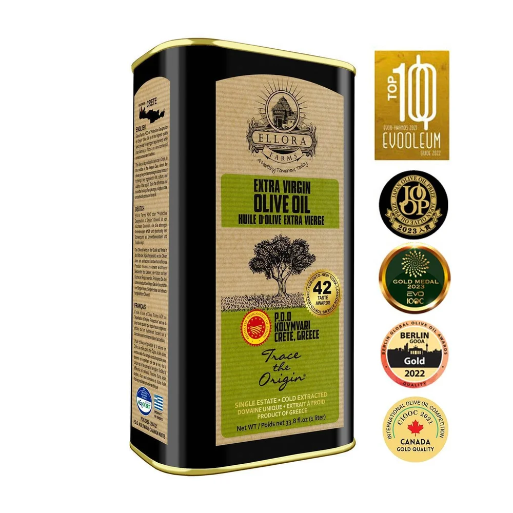 Ellora Farms Traceable Kolymvari Estates Greek Extra Virgin Olive Oil