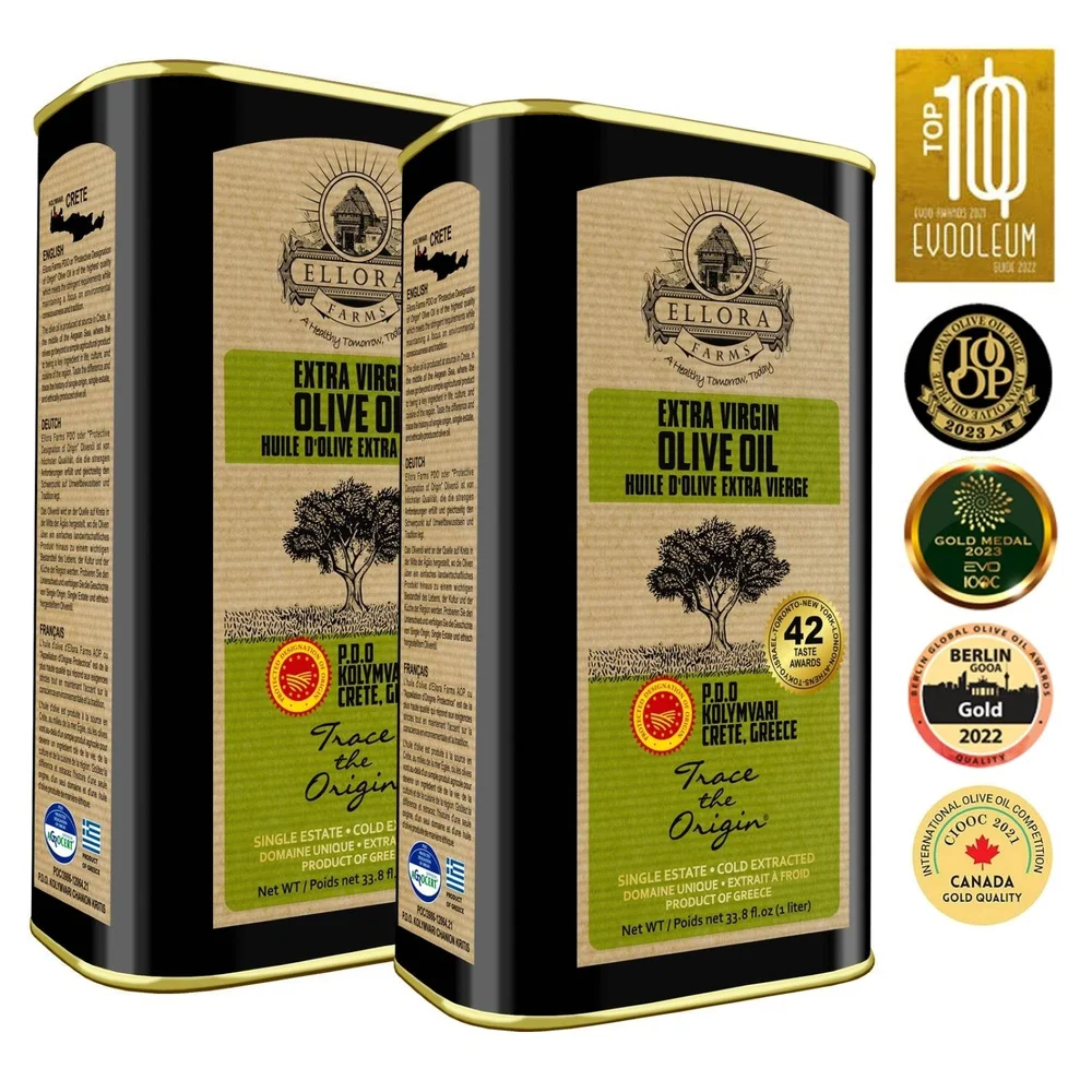 Ellora Farms Traceable Kolymvari Estates Greek Extra Virgin Olive Oil
