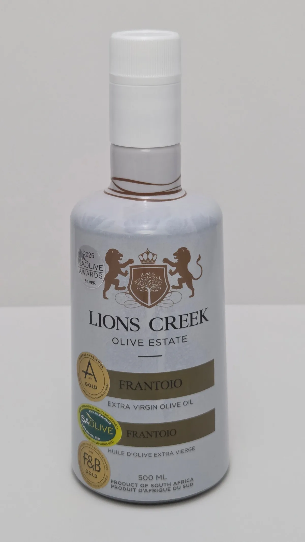 Lions Creek Frantoio Extra Virgin Olive Oil bottle