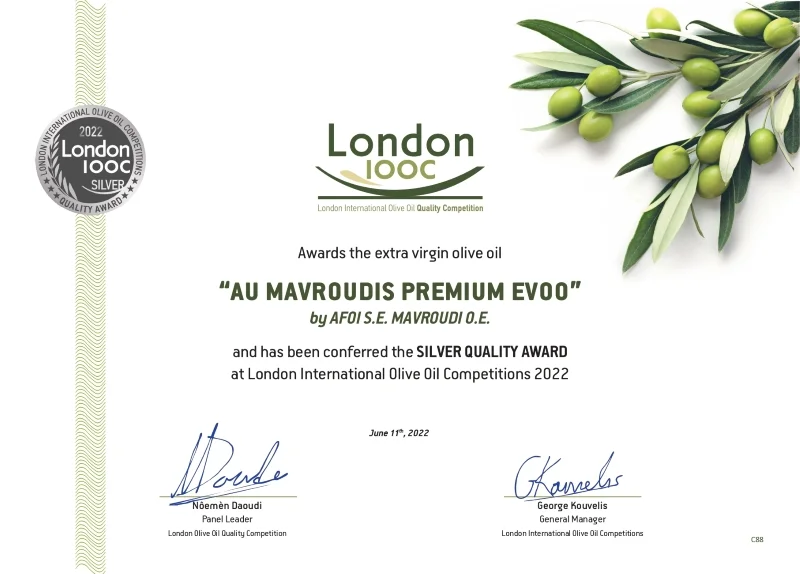 Mavroudis Au Gold Premium Extra Virgin Olive Oil