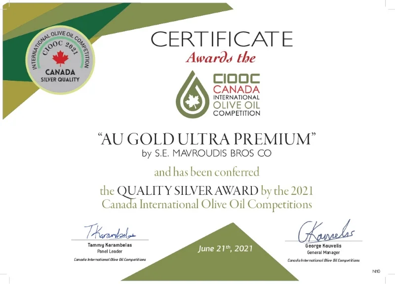 Mavroudis Au Gold Premium Extra Virgin Olive Oil