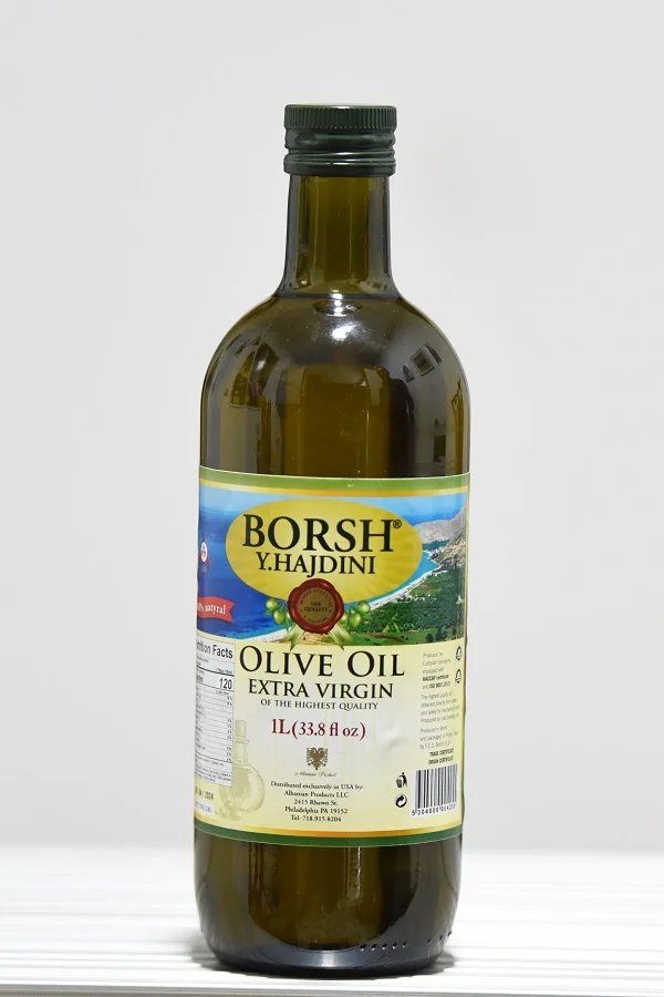 Bottle of Borsh Olive Oil from Albania