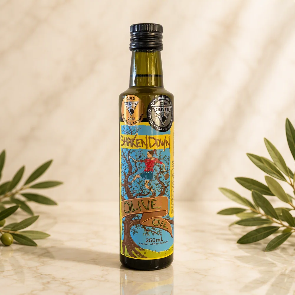 Shaken Down Extra Virgin Olive Oil