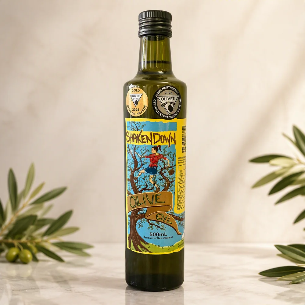 Shaken Down Extra Virgin Olive Oil