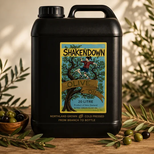 Shaken Down Extra Virgin Olive Oil