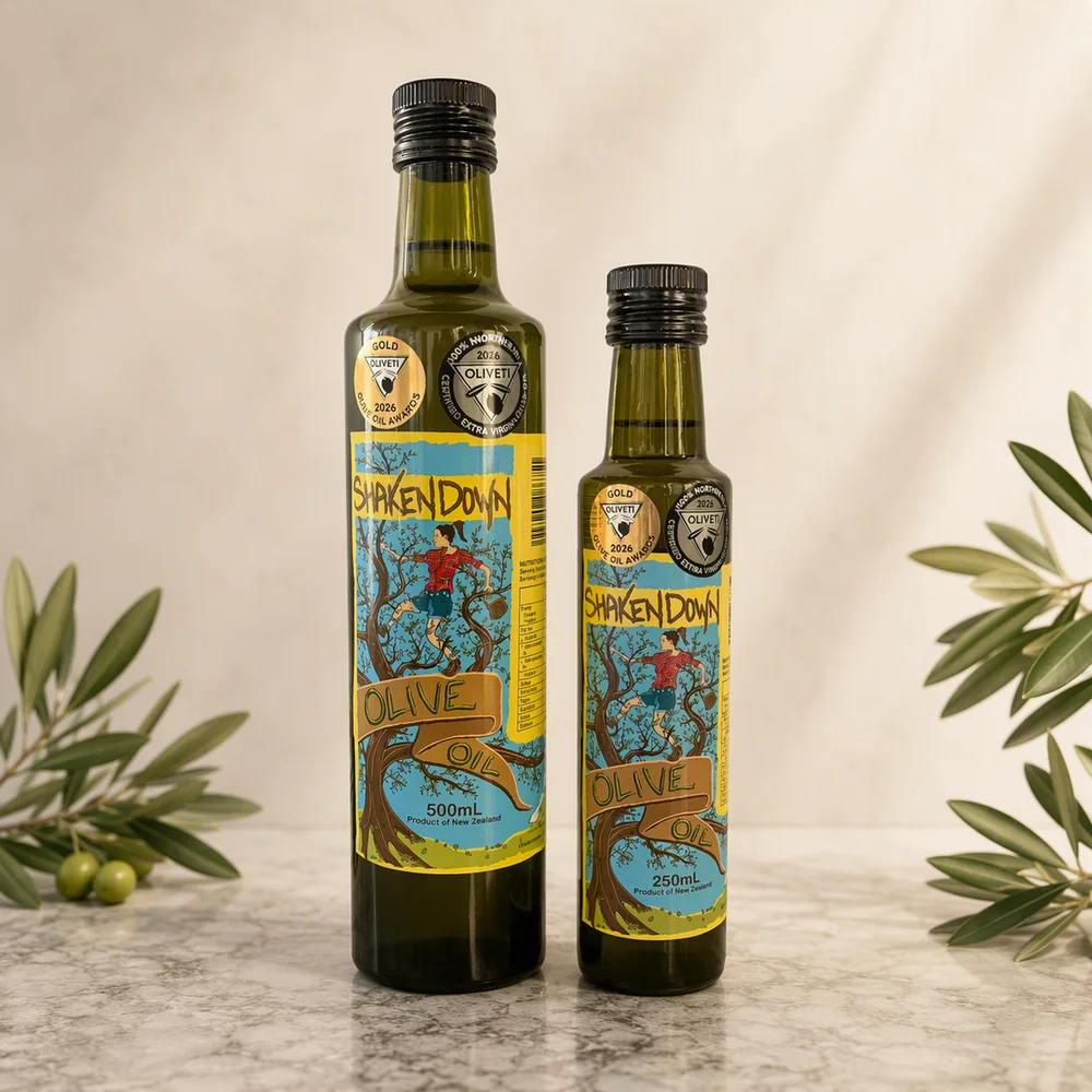 Shaken Down Extra Virgin Olive Oil