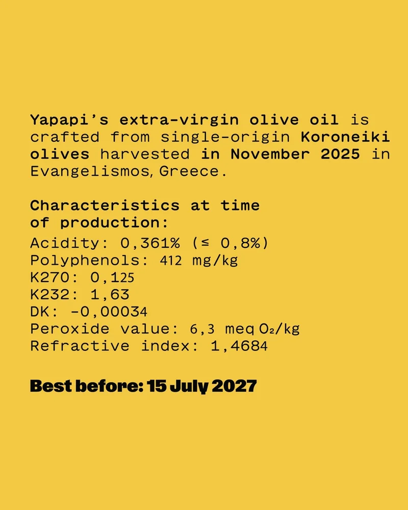 Yapapi Extra Virgin Olive Oil