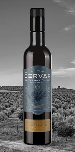 Červar San Servolo extra virgin olive oil blend from Novigrad, Istria, Croatia