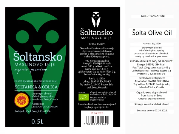 Šoltan Šoltanka-Oblica Blend Extra Virgin Olive Oil